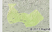Physical Map of Nanbu, semi-desaturated