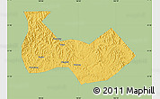 Savanna Style Map of Nanbu, single color outside