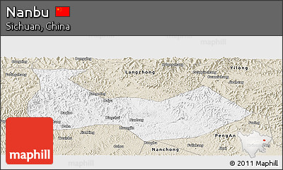 Classic Style Panoramic Map of Nanbu
