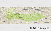 Physical Panoramic Map of Nanbu, shaded relief outside
