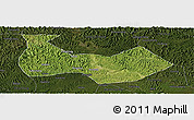 Satellite Panoramic Map of Nanbu, darken