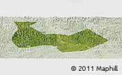 Satellite Panoramic Map of Nanbu, lighten