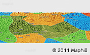 Satellite Panoramic Map of Nanbu, political outside
