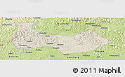 Shaded Relief Panoramic Map of Nanbu, physical outside