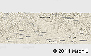 Shaded Relief Panoramic Map of Nanbu