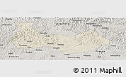 Shaded Relief Panoramic Map of Nanbu, semi-desaturated