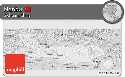 Silver Style Panoramic Map of Nanbu
