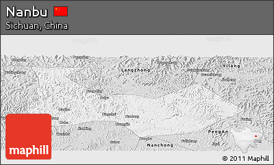 Silver Style Panoramic Map of Nanbu
