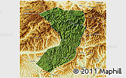 Satellite 3D Map of Nanjiang, physical outside