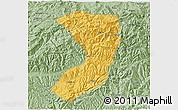 Savanna Style 3D Map of Nanjiang