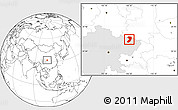 Blank Location Map of Nanjiang, highlighted parent region