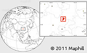 Blank Location Map of Nanjiang
