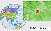 Political Location Map of Nanjiang