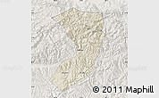Shaded Relief Map of Nanjiang, lighten