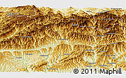 Physical Panoramic Map of Nanjiang