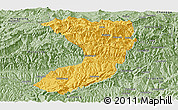 Savanna Style Panoramic Map of Nanjiang