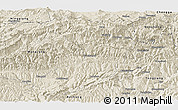 Shaded Relief Panoramic Map of Nanjiang