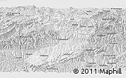 Silver Style Panoramic Map of Nanjiang