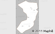 Gray Simple Map of Nanjiang, cropped outside