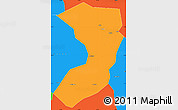 Political Simple Map of Nanjiang