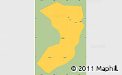 Savanna Style Simple Map of Nanjiang, single color outside