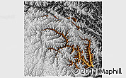 Physical 3D Map of Nanping, desaturated