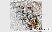 Physical 3D Map of Nanping, lighten