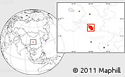 Blank Location Map of Nanping