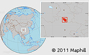 Gray Location Map of Nanping