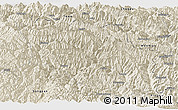 Shaded Relief Panoramic Map of Nanping