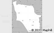 Gray Simple Map of Nanping