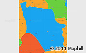 Political Simple Map of Nanping