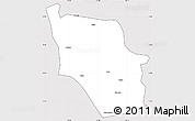 Silver Style Simple Map of Nanping, cropped outside