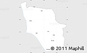 Silver Style Simple Map of Nanping, single color outside