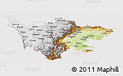 Physical Panoramic Map of Sichuan, cropped outside