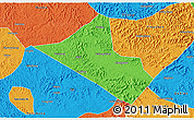 Political 3D Map of Peng An