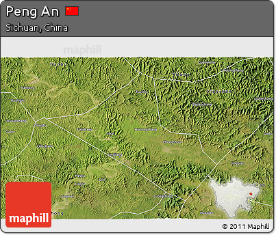 Satellite 3D Map of Peng An