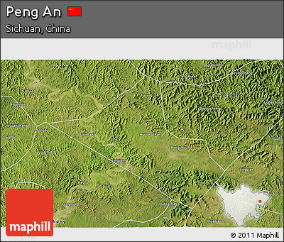Satellite 3D Map of Peng An