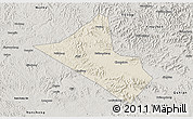 Shaded Relief 3D Map of Peng An, semi-desaturated
