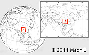 Blank Location Map of Peng An, within the entire country