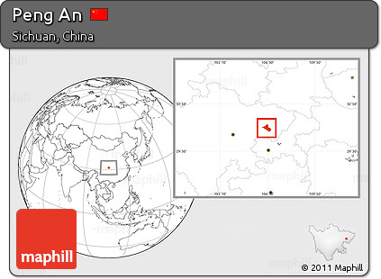 Blank Location Map of Peng An