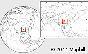 Blank Location Map of Peng An, highlighted parent region, within the entire country