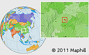 Political Location Map of Peng An