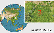 Satellite Location Map of Peng An