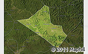Satellite Map of Peng An, darken