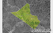 Satellite Map of Peng An, desaturated
