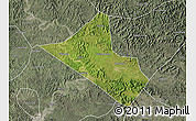 Satellite Map of Peng An, semi-desaturated