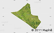 Satellite Map of Peng An, single color outside
