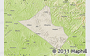 Shaded Relief Map of Peng An, physical outside