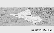 Gray Panoramic Map of Peng An